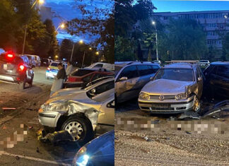 Un tânăr de 18 ani care consumase alcool şi droguri a provocat un accident pe o stradă din Piatra Neamţ, avariind şase autoturism