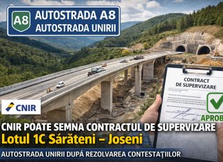 Undă verde pentru supervizarea lotului montan 1C al Autostrăzii Unirii A8, după decizia CNSC